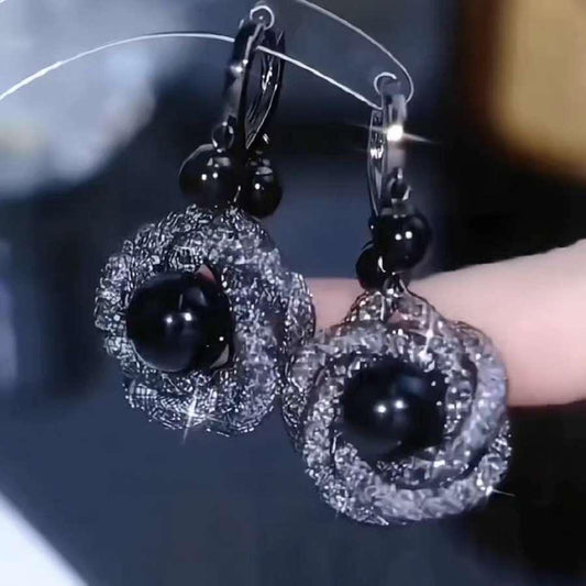 Zircon Earrings (24k gold plated)