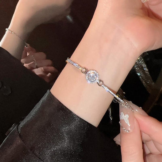 shine zircone brecelet (s925 sterling silver)