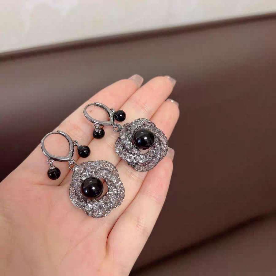 Zircon Earrings (24k gold plated)