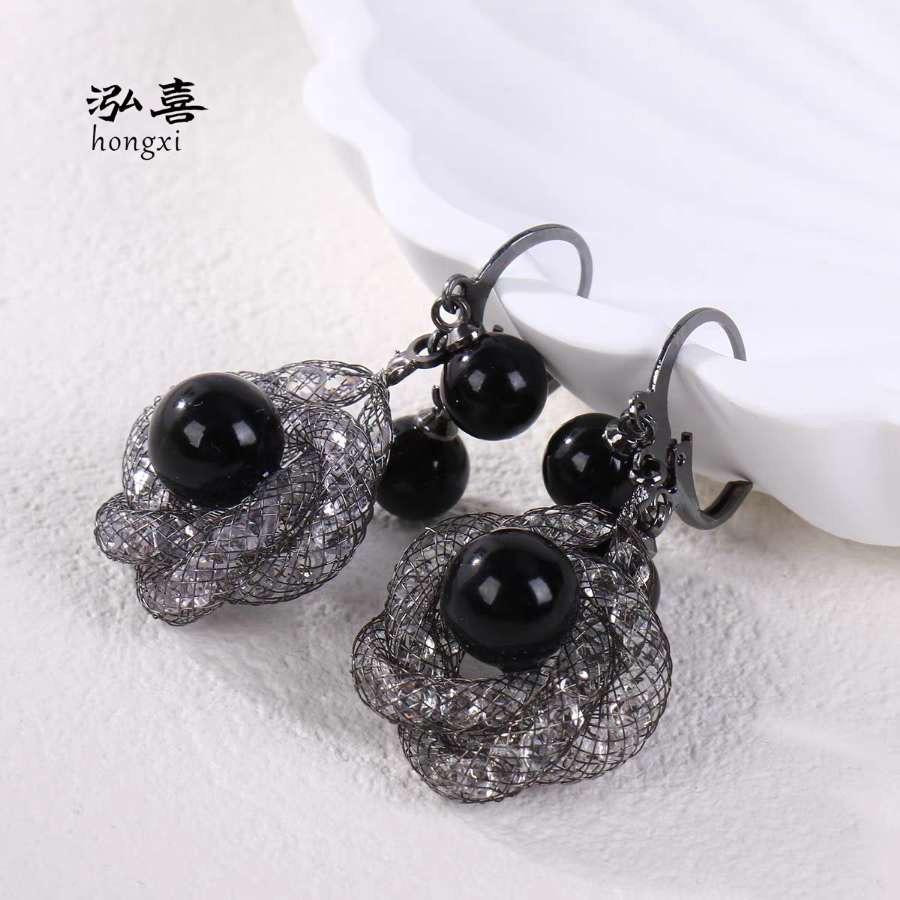 Zircon Earrings (24k gold plated)