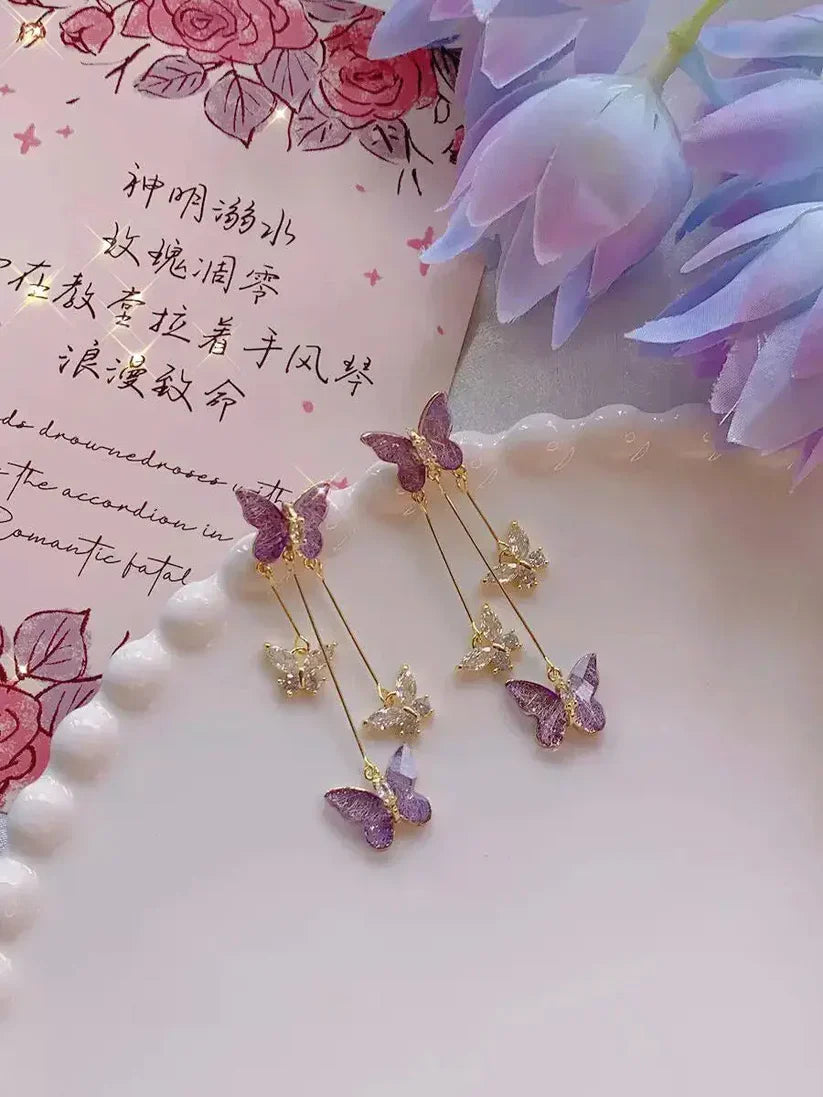 Butterfly Earrings (24k gold plated)