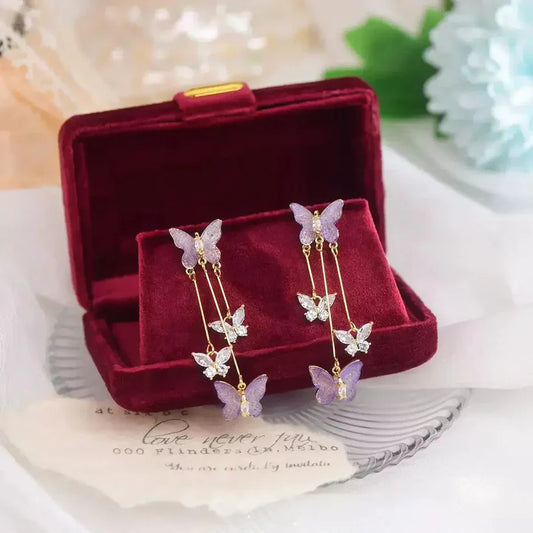 Butterfly Earrings (24k gold plated)