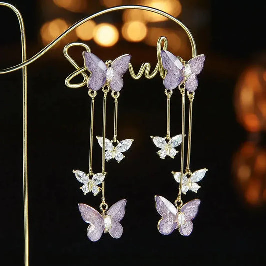 Butterfly Earrings (24k gold plated)