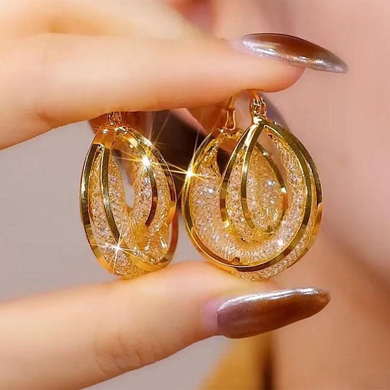 Multi layer Earring (24K GOLD PLATED)